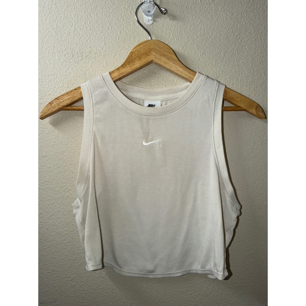 Women's Nike Cropped Center Swoosh Tank Top Size Medium